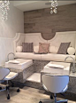 Tiffany Pedicure Bench by Michele Pelafas, Inc.  Owner Lauren MacVean has fabulous taste!