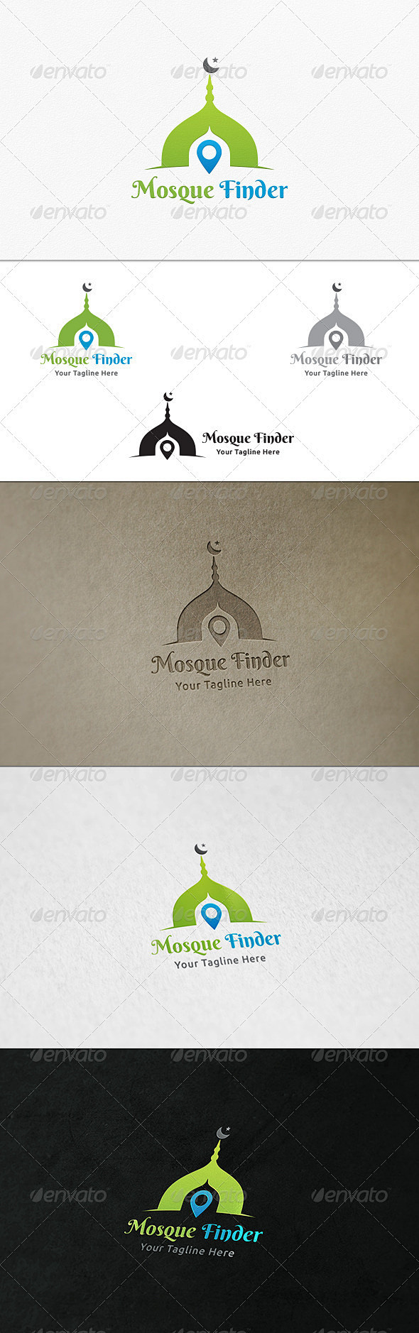 清真寺Finder -标志模板建筑标志模板Mosque Finder - Logo Template - Buildings Logo ...