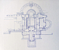 863_Frank+Lloyd+Wright+Hollyhock+House+Blueprint+by+Blueprin