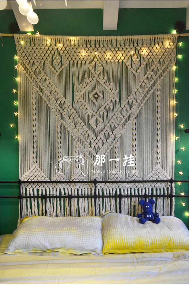【誓言】 那一挂手工编织挂毯 绳编 墙饰...