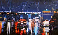 超写实的雨画作品欣赏 插画艺术--创意图库 #采集大赛#