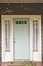 White Front Door Blue House Design Decorating 411406 Door Design