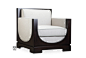 TALMD新中式布艺实木框架三人沙发909-94B - 家居单品定制 - 图迈家居