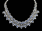 Platinum Diamond Sapphire Necklace - Yafa Jewelry@北坤人素材