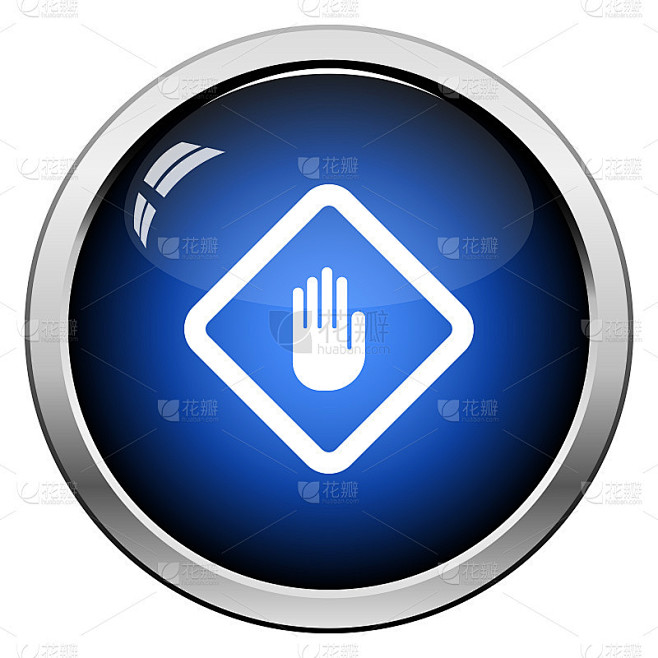 Icon Of Warning Hand