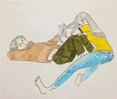 笑容甜美的她 ，画起插画来居然是这样的污，竟然创作出了“小清新”版本的情色插画。