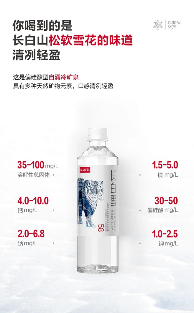 【农夫山泉农夫山泉 饮用天然矿泉水长白雪 535ml*24瓶 整箱】农夫山泉 饮用天然雪山矿泉水长白雪 535ml*24瓶（图案随机） 整箱装 ...