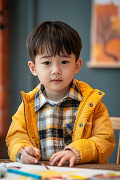 想象力儿童画画图片摄影图