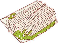 手绘美食火锅蔬菜插画元素