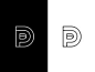 Logo mark with P & D