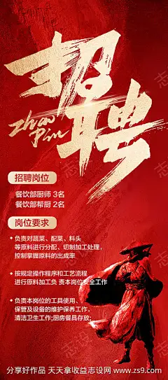 高级酒楼酒店厨师招聘海报_源文件下载_PSD格式_510X1154像素-招聘,厨师,酒店-作品编号:2025021513063121-志设-zs9.com