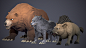 Stylized Forest Animals - Bear / Wolf / Boar