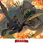 How to Train Your Dragon  #SHAVRIN , Ivan Shavrin : How to Train Your Dragon. I love 2 parts, but the first is a little more. The peculiarity of the visual is the work with scale - when the little characters are against the background of huge dragons. Jus