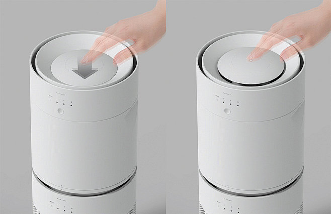 家电产品家用电器空气净化器加湿器分离净化器简洁工艺设计