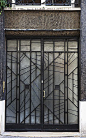 Art Deco door to the artists' studios at 5 Rue du Dr Blanche, designed by Pierre Patout. By Mintball.