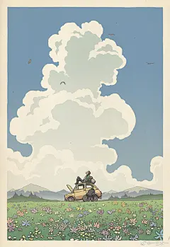 插画-宫崎骏电影海报-艺术家Bill Mudron