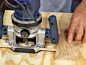 place dowels on router base sides