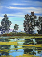 来自秘鲁的画家Aquiles Rondan，用水彩展现了魅力的田园山水风光。