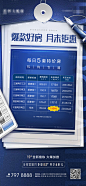 地产特价房海报蓝色色PSD广告设计作品素材免费下载-享设计