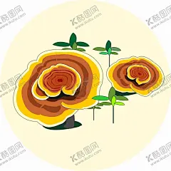 矢量灵芝 【酷图网】灵芝素材,灵芝剪影,灵芝造型,矢量,剪影,合,集,轮廓,蘑菇,灵芝,菇,野生,香菇,毒,生物,植物,寄生,菜,图标,logo,群落,菌,发霉,