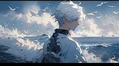 鱼跃海|电脑壁纸