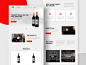 Micro-Distillery — Home page ux ui design landing page web design hero responsive wine product page minimal drink distillery clean