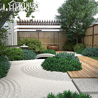 【印和小院】广东日式风格庭院设计 花园设...