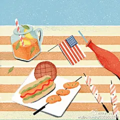 和你的家人朋友计划一次野餐，画给Cosmo ​​​​