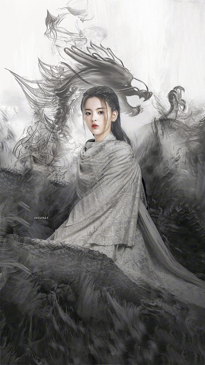 杨超越饰演昊天天女桑桑将夜2修图养只小冰