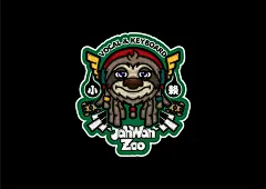 成都jahwahzoo（reggae乐队）字体与插画设计，猴子、狗、蚊子、大象、龙、猪、树懒、牛、树苗、盒子、火箭、机器手臂