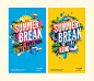 SLCC Summer Term Ads : These two illustrations were created as part of a campaign designed by Richter7 to help inspire enrollment in Salt Lake Community College's summer courses. The illustrations were created in Adobe Illustrator, with some final paintin