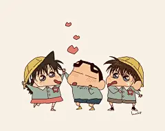 名侦探柯南  新兰  工藤新一  毛利兰  twi@xxmochi730xx