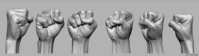Hand Studies, Luc Ts...
