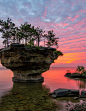 One of my many summer trips this year! I can't wait! It's absolutely beautiful. Turnip Rock, Lake Huron, Michigan #MichiganBeauty: 