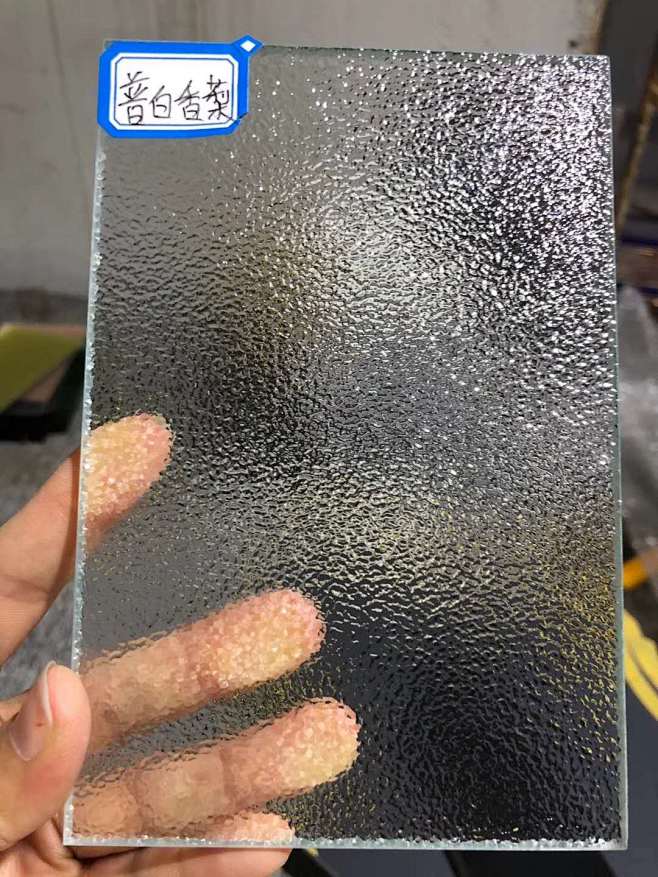 定制艺术玻璃超白长虹玻璃海棠花水纹钻石瓦...