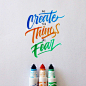Crayola & Brushpen Lettering Set 2 : You can si more on instagram.com/mdemilan