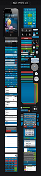 Zeus GUI: A full set of iphone GUI elements to create fantastic mobile apps. « Design Shock Design Shock