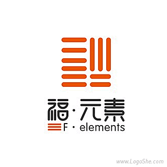 福元素字体设计_logo设计欣赏_标志设...