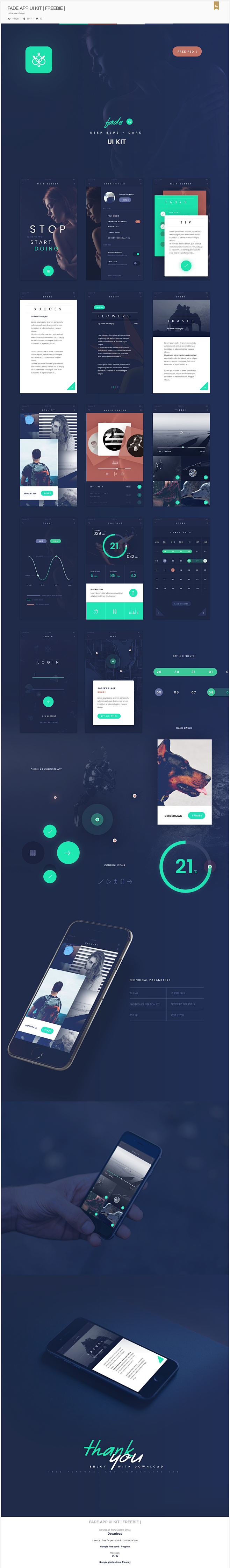 FADE APP UI KIT | FR...