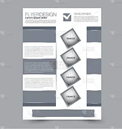 传单的设计背景。手册模板。