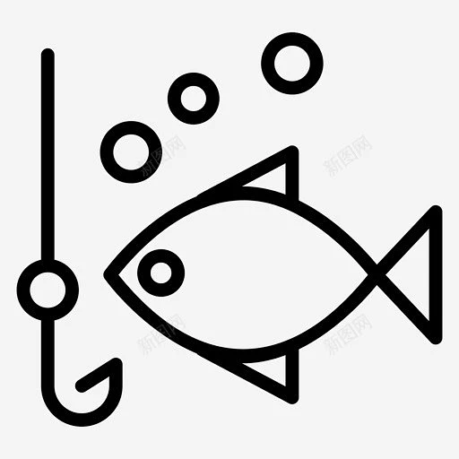 钓鱼鱼钩休闲 icon 图标 标识 标志 UI图标 设计图片 免费下载 页面网页 平面电商 创意素材-花瓣网
