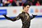 Yuzuru Hanyu of Japan competes in the Men Free Skating on day four of the 2019 ISU World Figure Skating Championships at Saitama Super Arena on March...