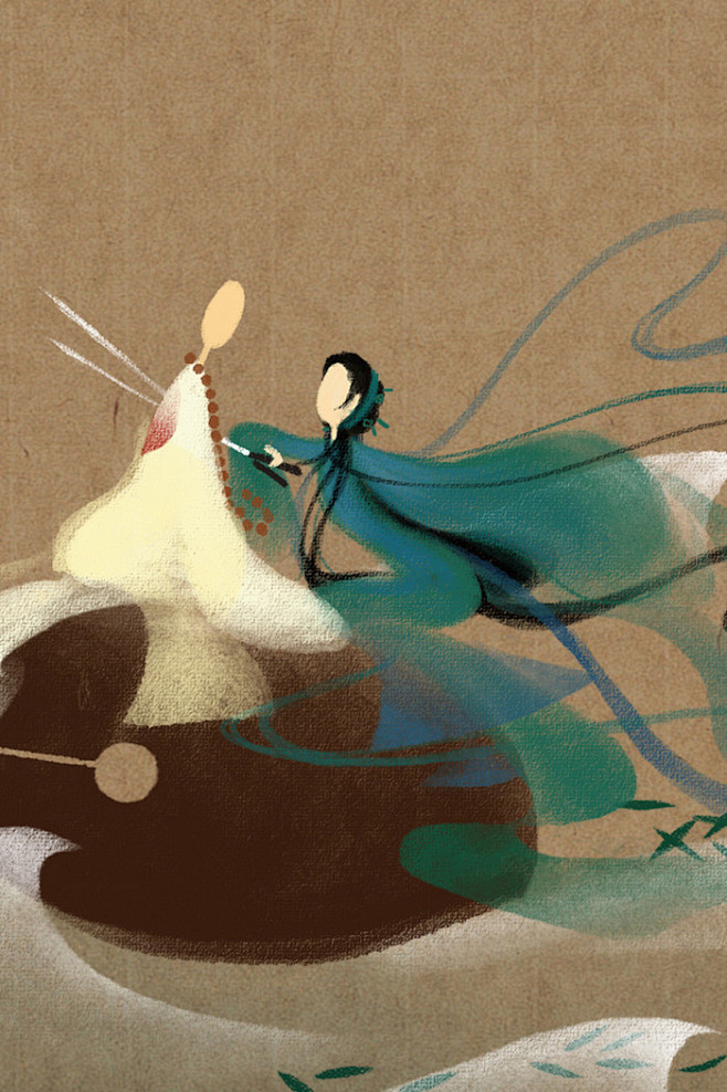 手绘插画漫画呼葱觅蒜无脸古风图集新白娘子传青蛇传