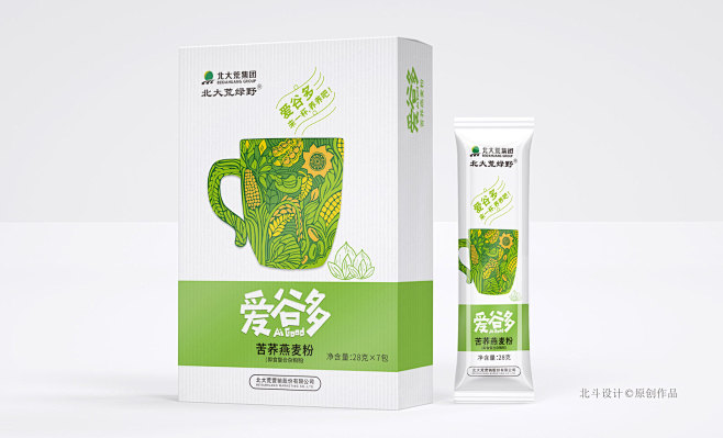 杂粮粉包装创意x北大荒