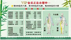 按摩 美容 消费指南 价目表  - 源文件下载【酷图网】按摩,美容,消费指南,价目表,青爽,穴位图,竹子,简约,简单,浅色,价格表,淡绿,中国风,会员,充值,
