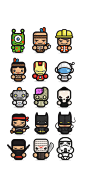 simple at Gamepix.com : set of custom avatars and illustrations for gamepix.com