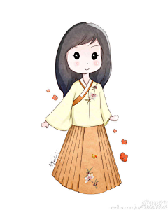 青意采集到汉服清新