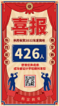 高考喜报长手机海报