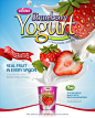 草莓 益生菌 膳食营养 香浓牛奶 饮料海报设计AI ti046037594