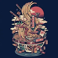 日系商业插画设计作品欣赏，绘画步骤。#logo设计集# ​​​​